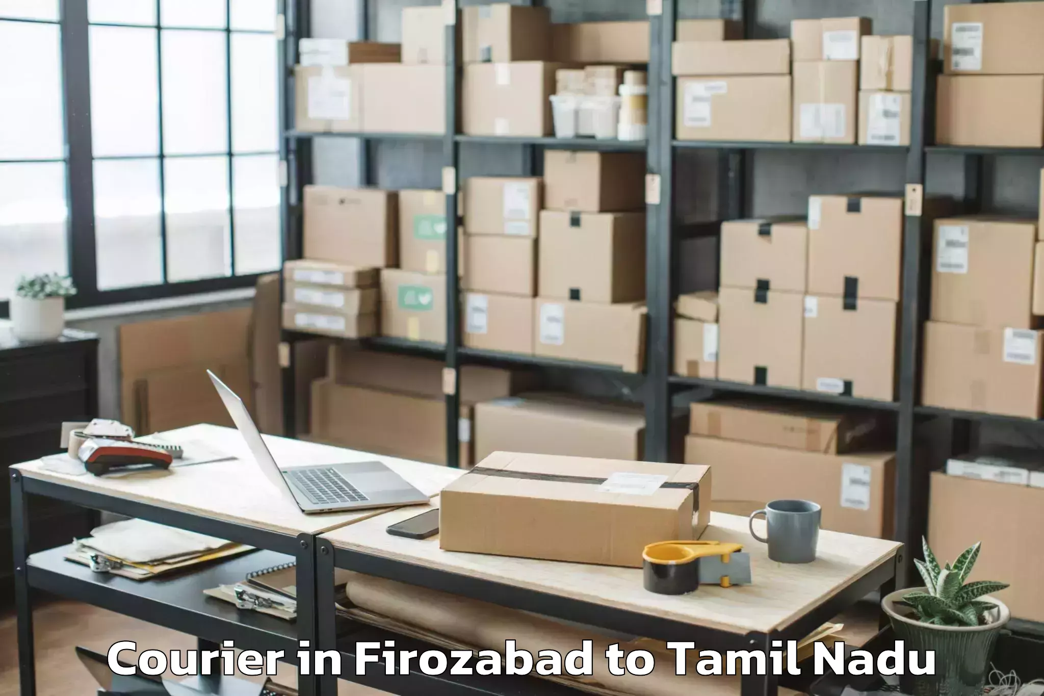 Book Firozabad to Karambakudi Courier